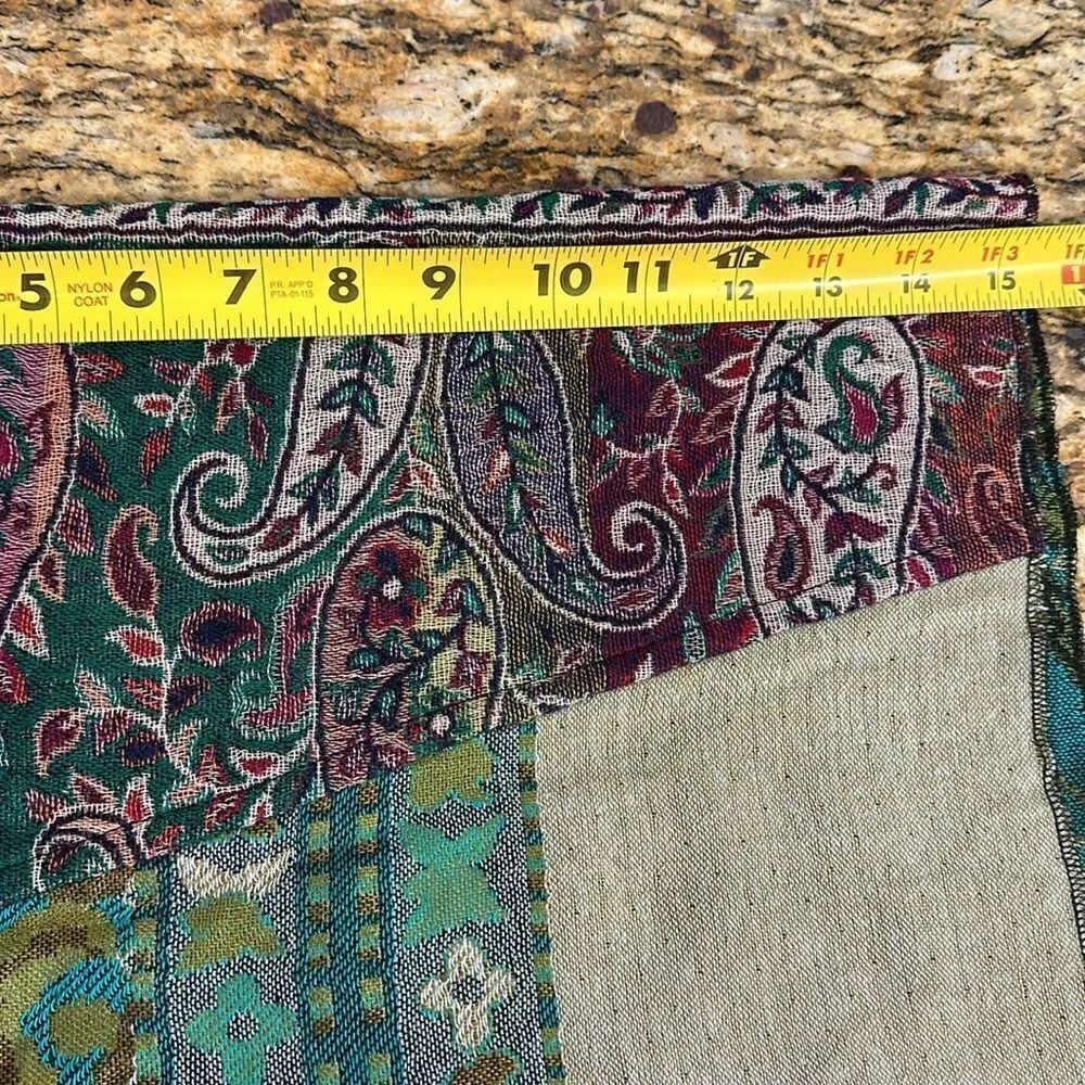 Paisley print patchwork infinity scarf - Picture 4 of 5